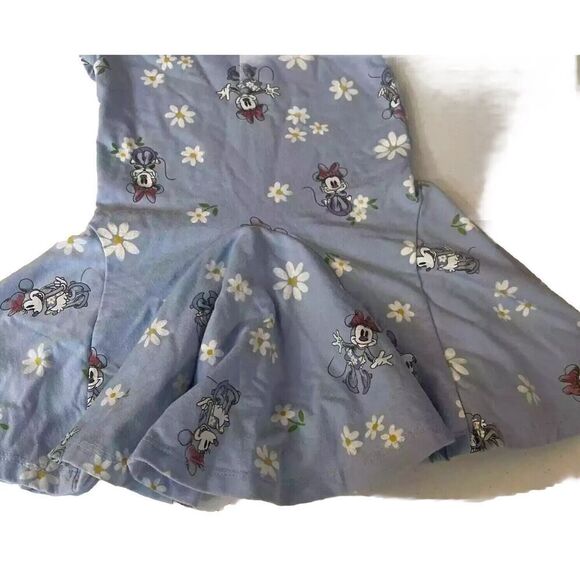 DISNEY JUNIOR MINNIE MOUSE DRESS BLUE WITH DAISIES SIZE 12M - Picture 3 of 6